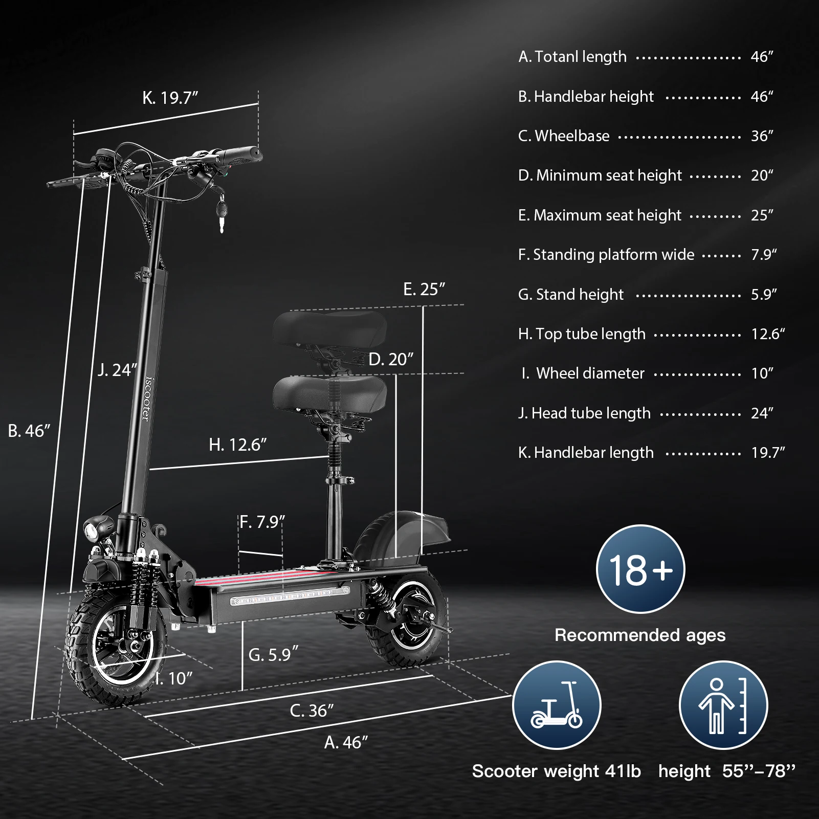 iSinwheel IX5 E5  600W 15 AH scooter battery Europe Russ stock 45 km/h cheap adult folding  electric scooter