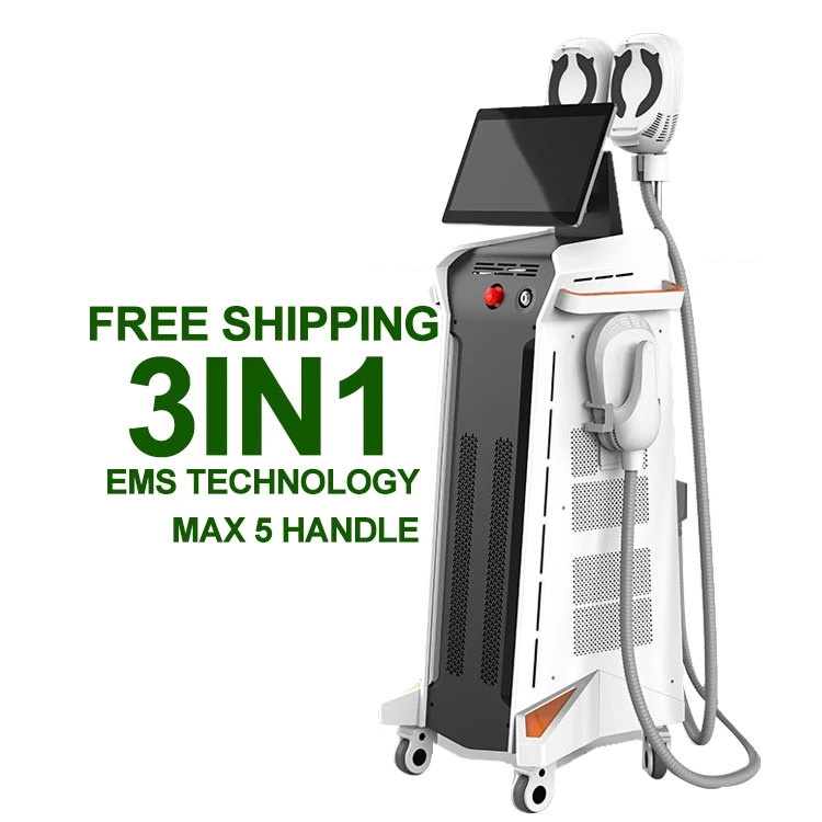 4 Handles Ems Body Sculpting Machine Muscle Building Hip Lift Muscle Stimulator Body Sculpt Slimming Machine