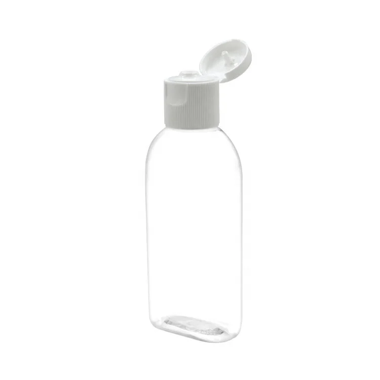 
 80ml clear flip top plastic bottle hand sanitizer gel  