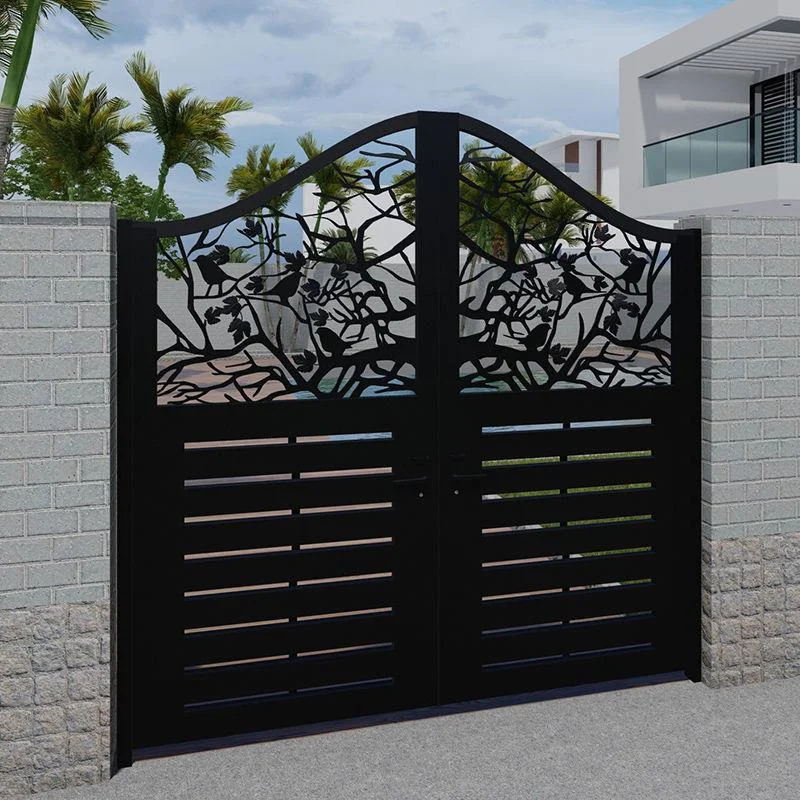 Australian arch steel doors wrought iron villa gate designs
