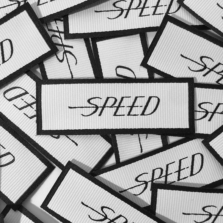 Custom Garment Accessories Private Silver Gold Thread Clothing Wear Woven Neck Labels For Clothing