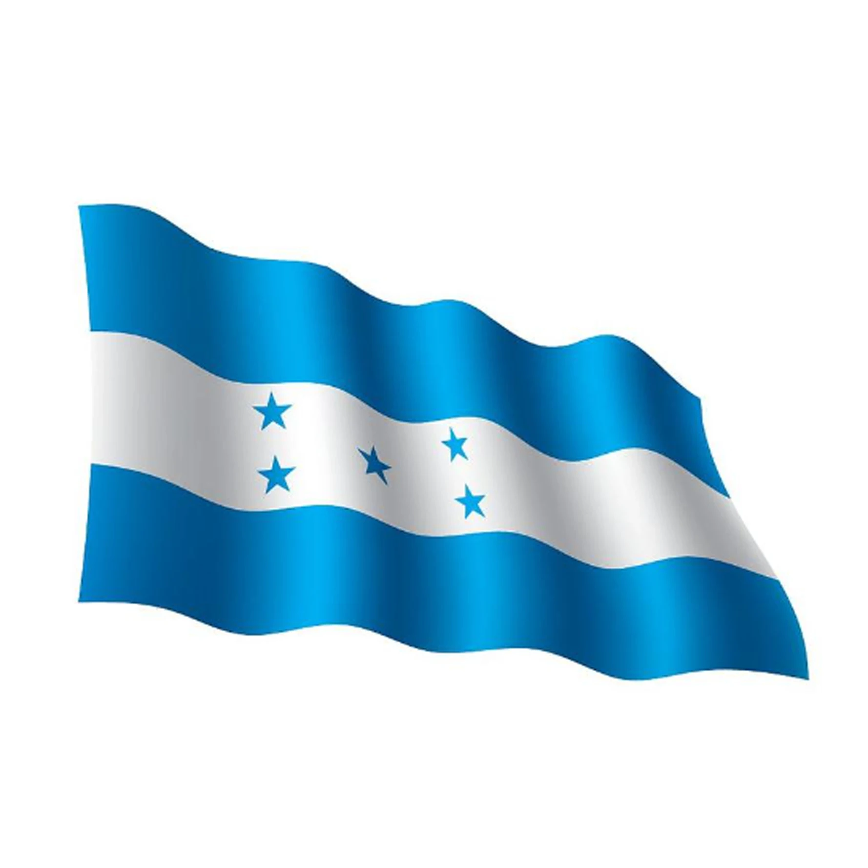 High Quality Printing 3x5ft Polyester Fabric Campaign Honduras Country Blue White Flag 5 Stars