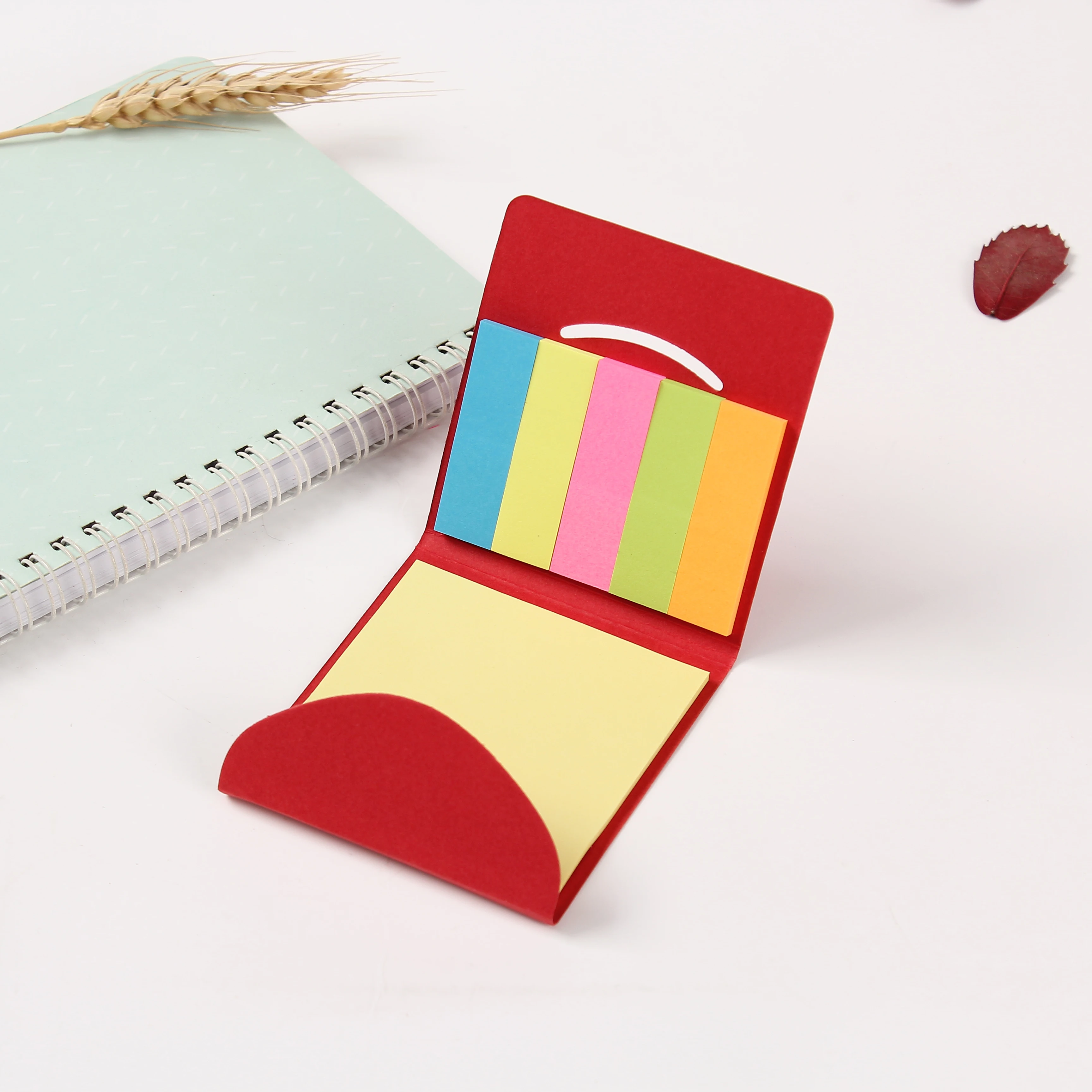 New Arrival Kawaii Stick Note Pad with Cover Color Custom Memo stick Notes