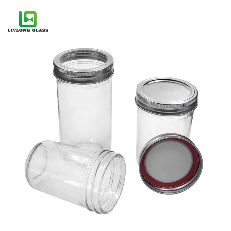 120ml 200ml 250ml 300ml 350ml 400ml 450ml 600ml 650ml caviar jar mason cup hot sauce jam glass jars with curled tinplate lid