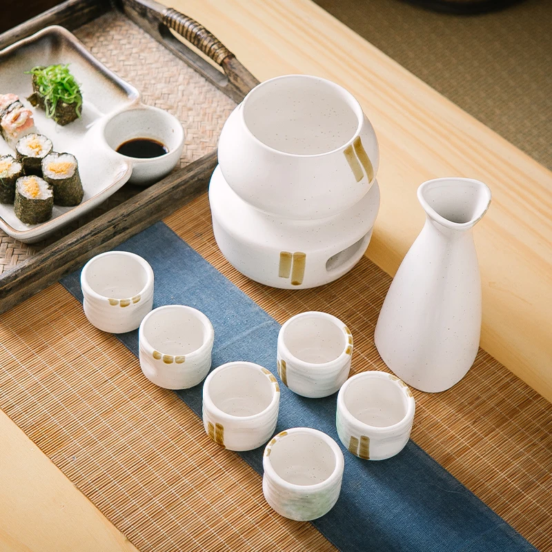 2024 Hot-selling Wholesale Japanese Ceramic Sake Set Sake Bottle And Cup For Gift And Party