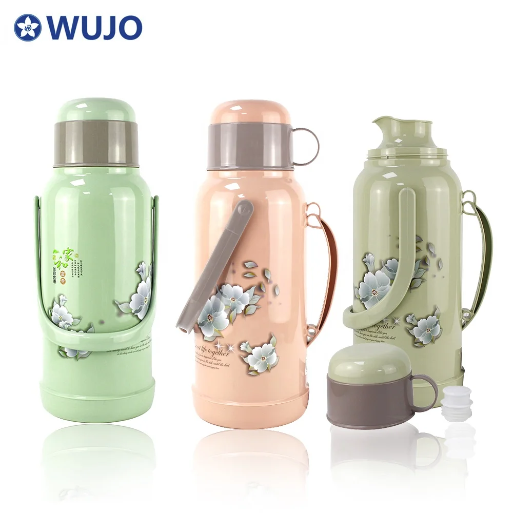 African Southeast Asia 2L / 3.2L Vacuum Insulated Plastic Thermos Flask with Glass Liner