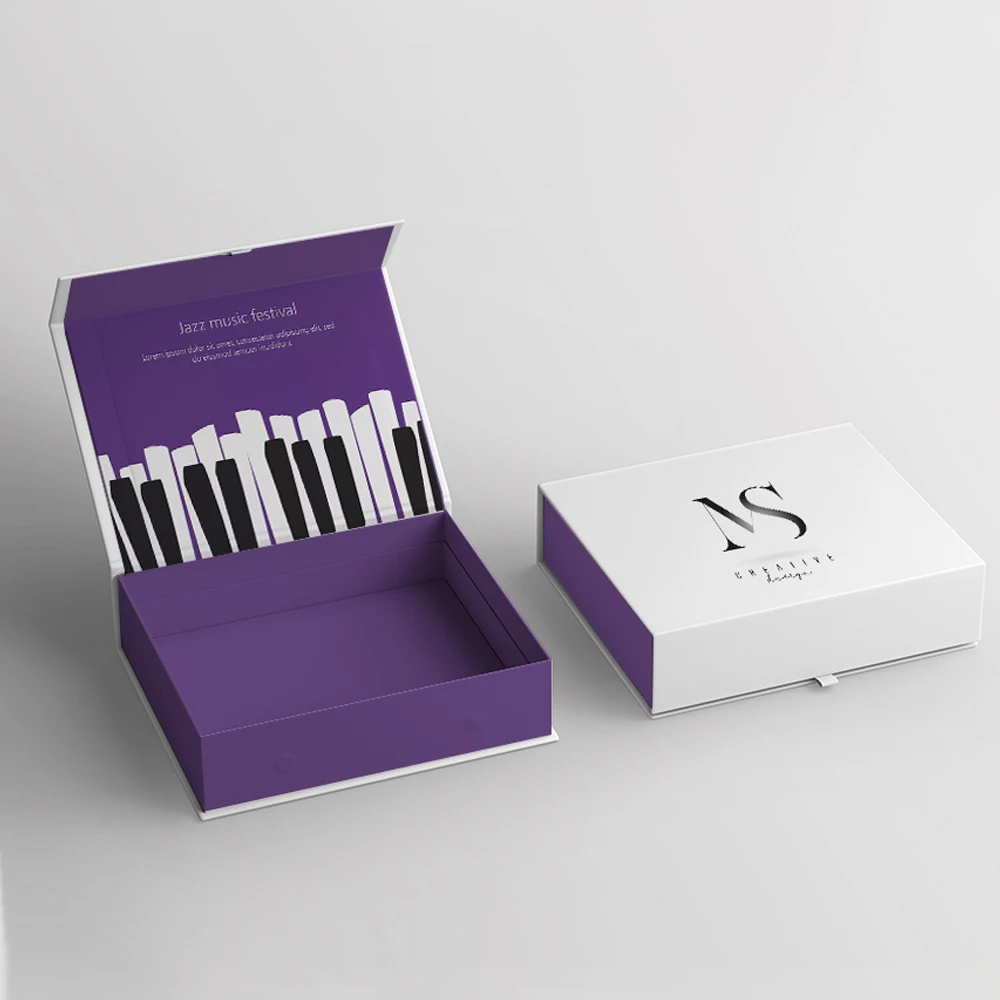 HENGXING Custom Printed Cardboard Personalized Decorative Magnetic Embossing Book Shaped Puzzle Luxury Packaging Gift Box