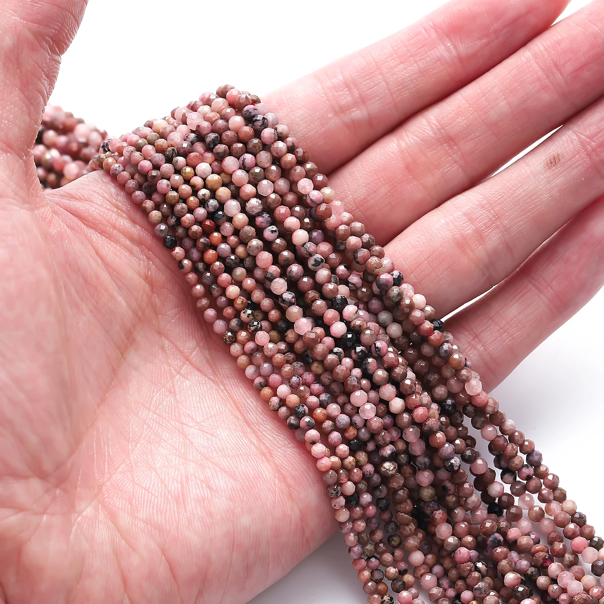 Natural Loose Gemstone Beads 2-2.5mm Blue Sapphire Faceted Rondelle Stone Beaded For Jewelry Necklace Bracelet Charms Making