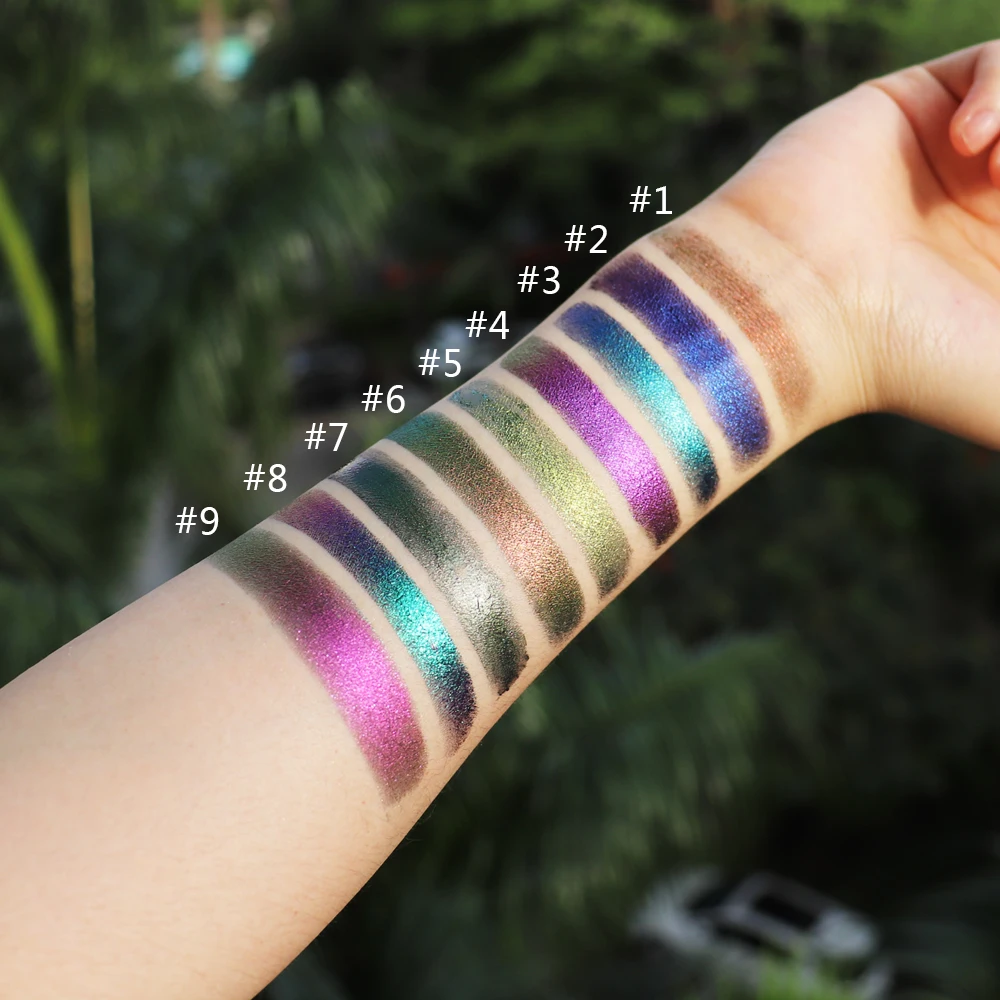 Newest Chromatic Single Shadows Chameleon Makeup Private Label Duo chrome Eye shadow Loose Pigment Eyeshadow Private Label