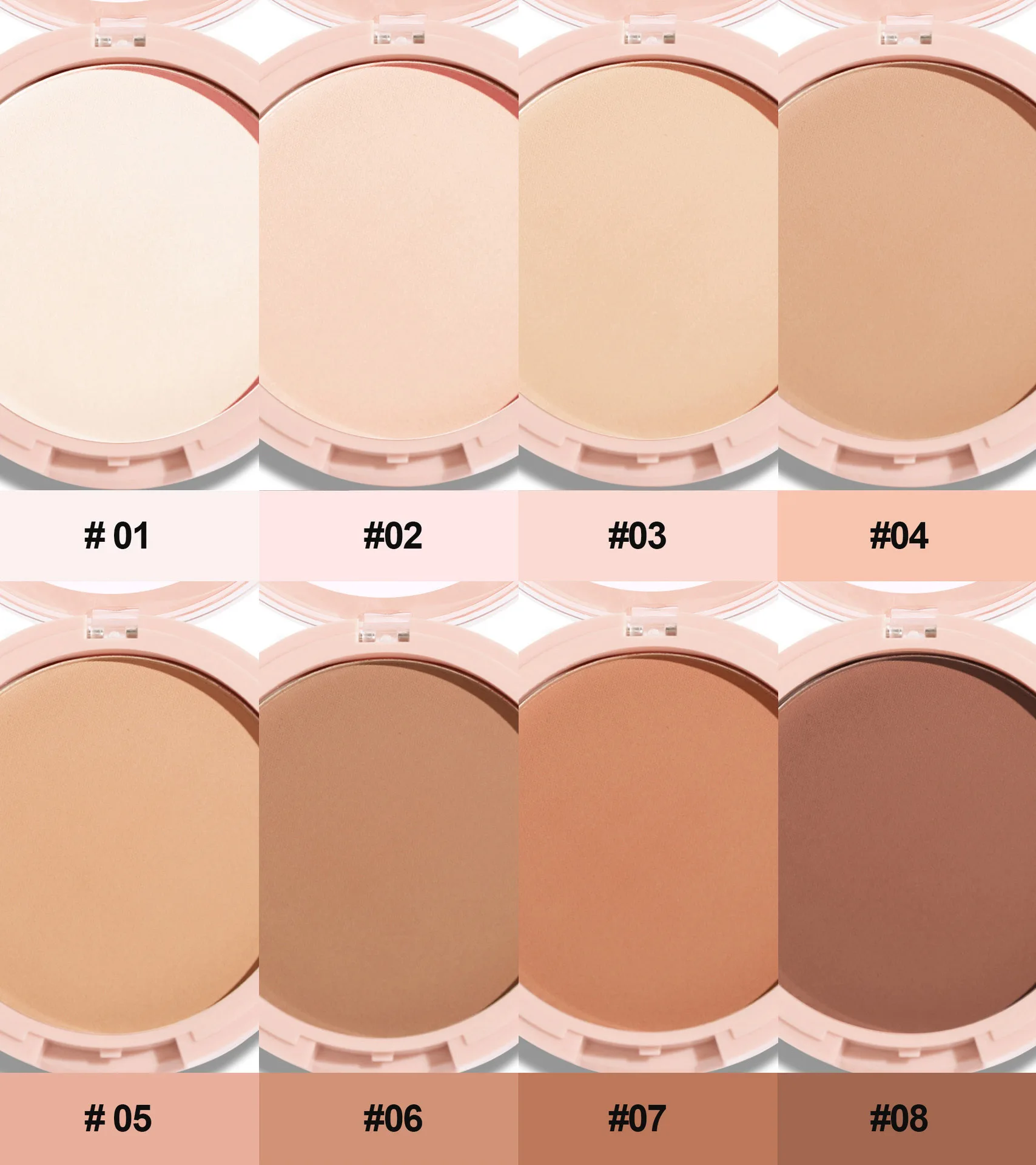 Private Label Face Highlighter Makeup Bronzer Contour Highlighter Palette Vegan Cosmetics 8 Colors  Shimmer Highlight Powder