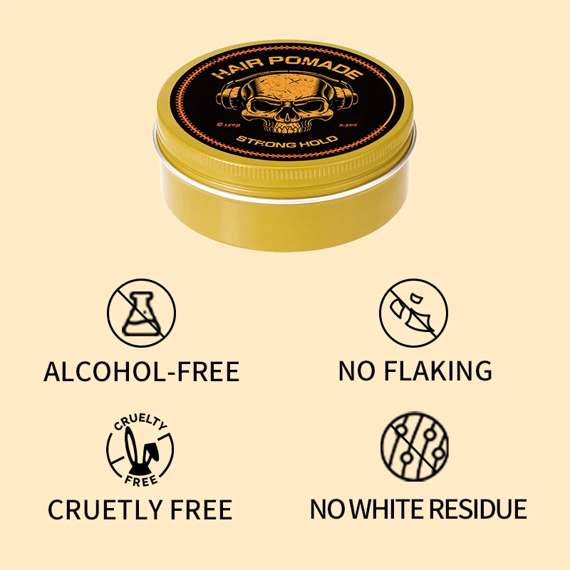 Private brand 150g olive oil shine strong hold hair gel styling product hair wax waves pomade for men