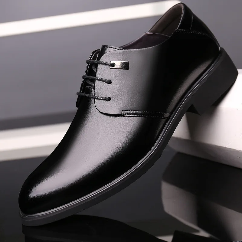 Международная торговля, классические туфли большого размера, яркая кожа, лакированная кожа, деловой британский стиль, брак, Воловья кожа, мужская обувь