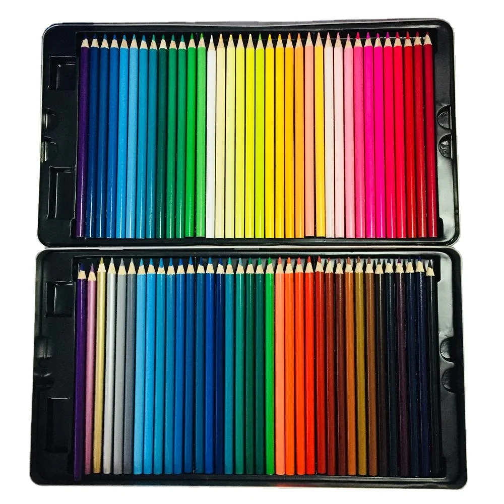 2020 New Color Pencil Set 48 Colors Stationary Set Wooden Color pencil