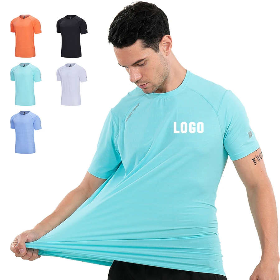Lidong sports comfort breathrable workout t shirts sports basic plain t shirt custom design mens tee shirts