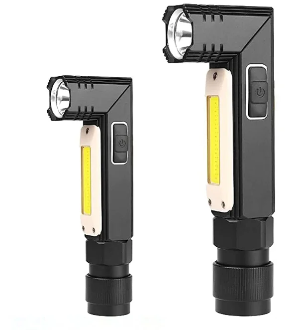 Led Flashlight Work Light  Magnetic Base 360 Degree Rotate Mini Flashlight for used for  household with Multifunctional function