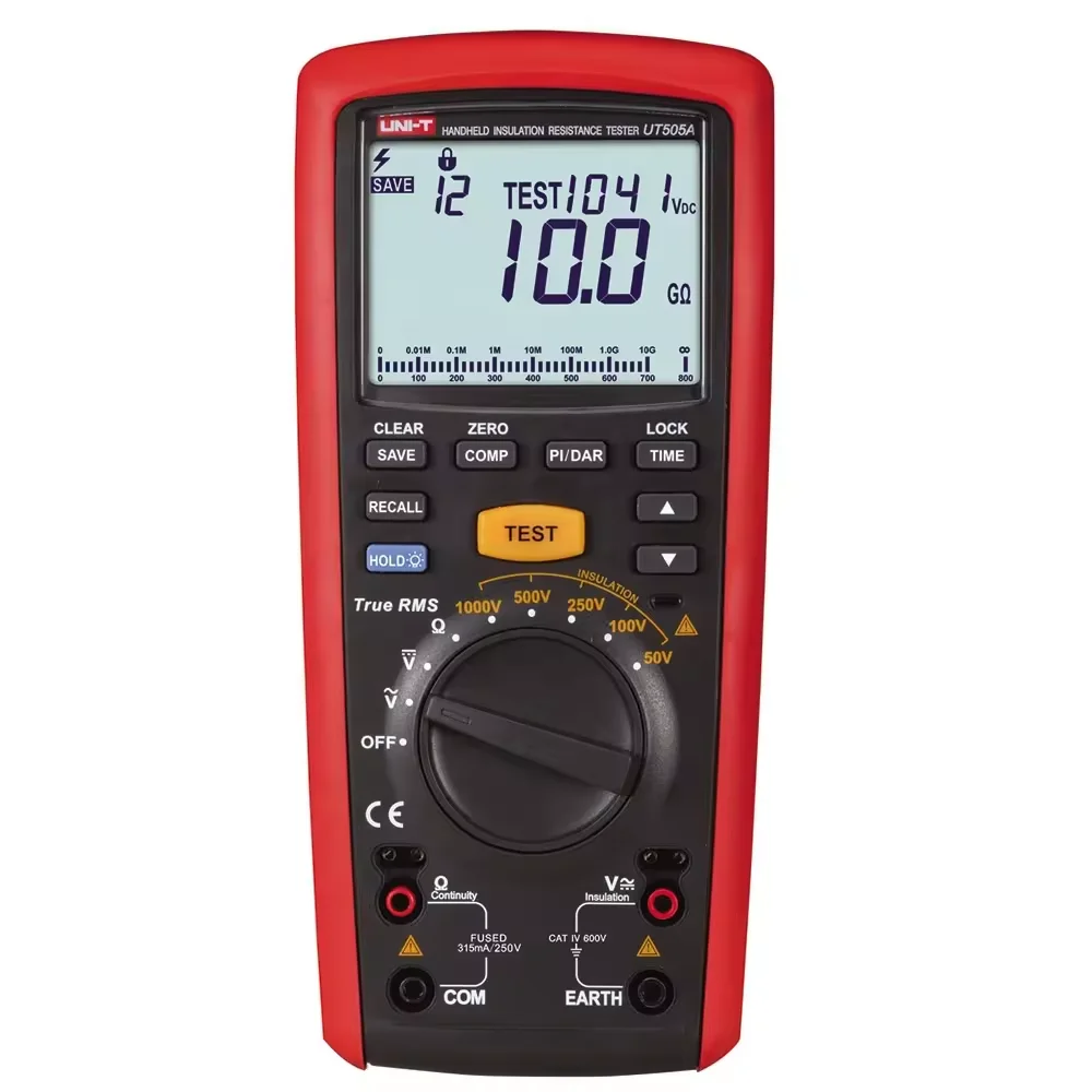Высококачественный UNI-T UT505A Электрический дистанционный тест AC/DC 600 В ручной тестер сопротивления изоляции