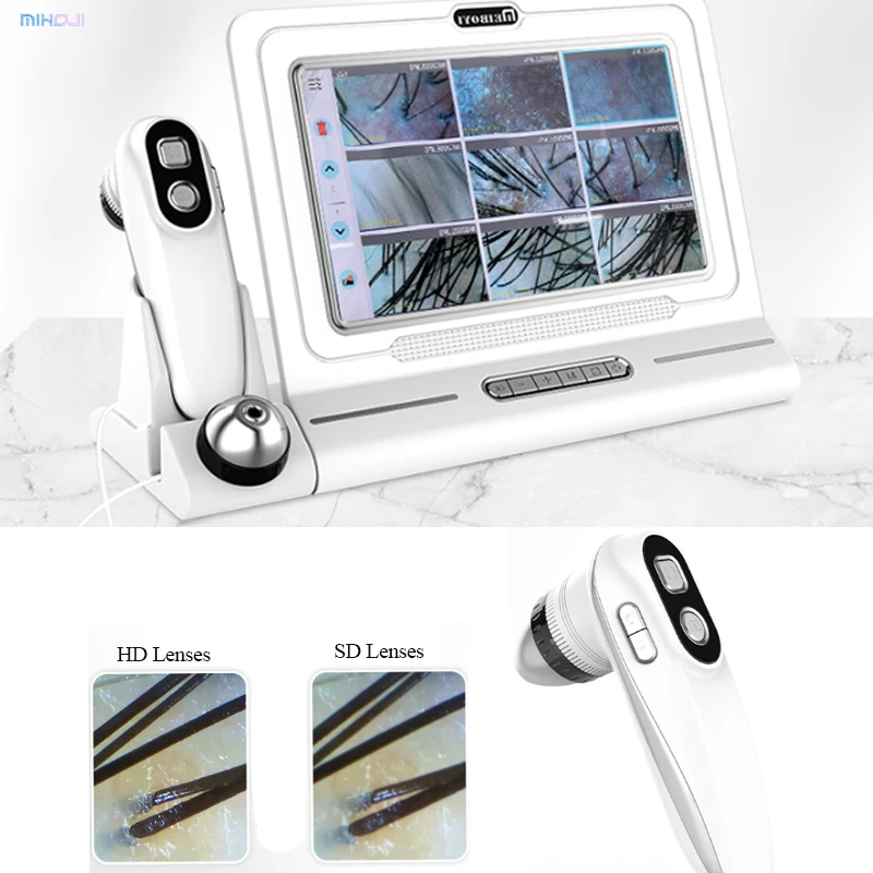 hd hair follicles scalp scanner 2 in 1 hair and skin scanner