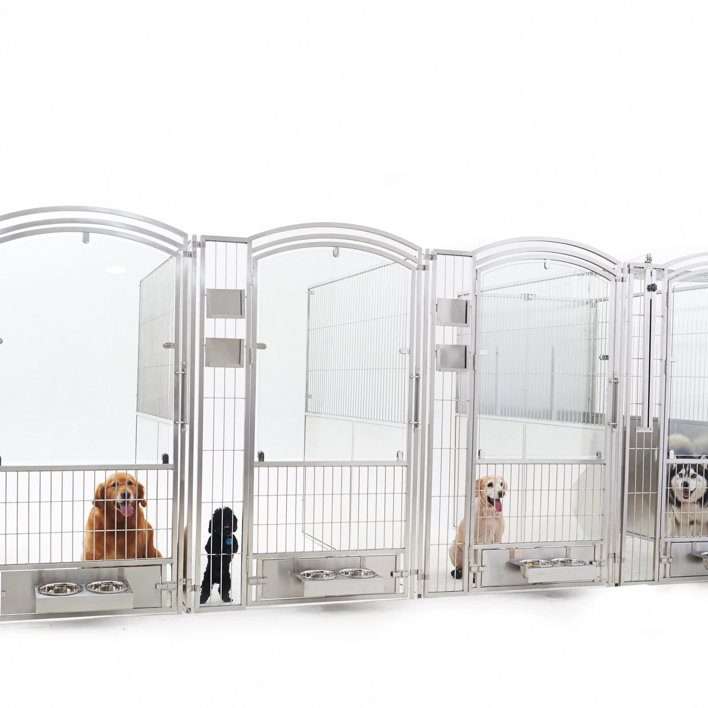 AEOLUS cage for dog Stainless Steel pet kennel Heavy Duty Dog Kennels | Easy Installation stainless steel dog kennel