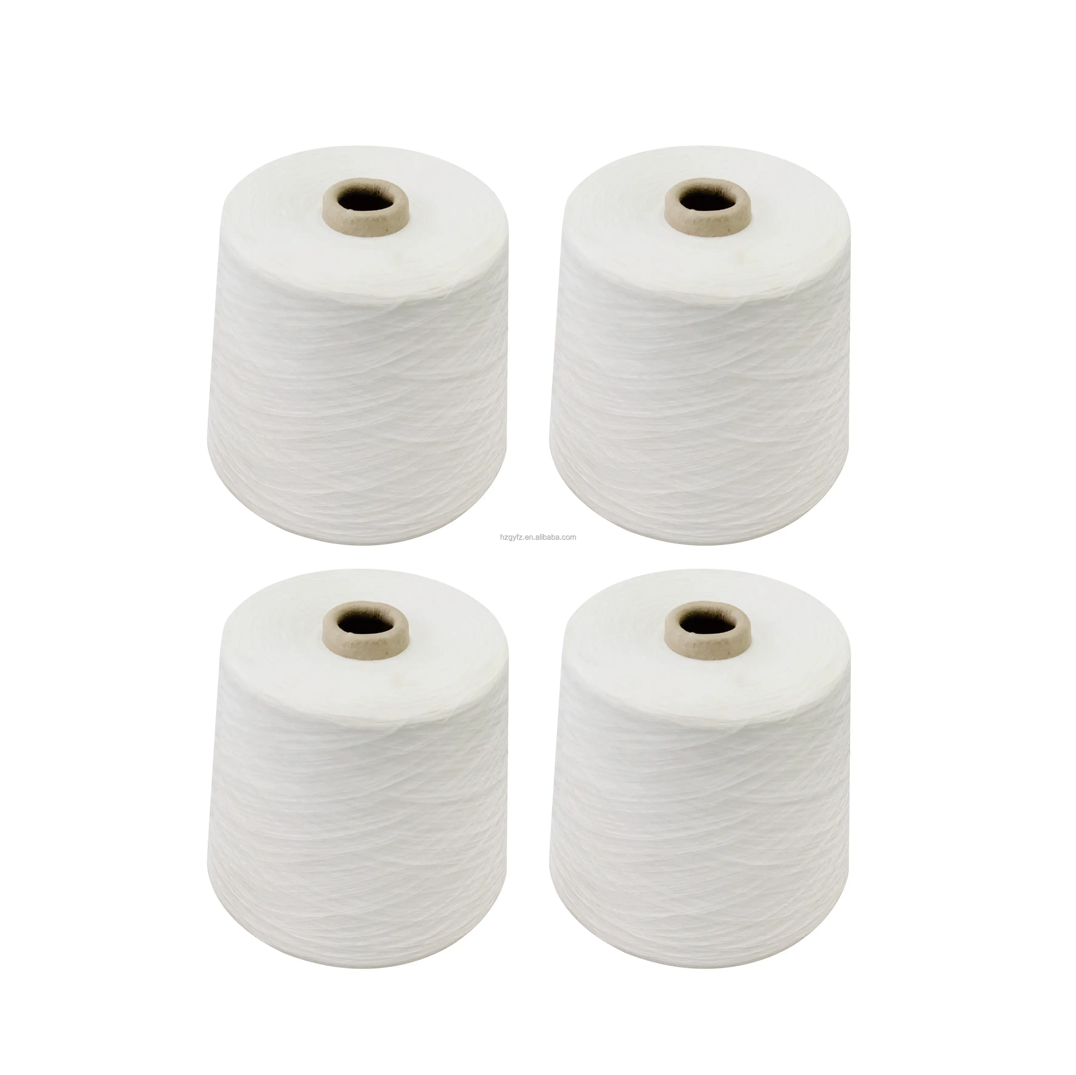 32s/1  CVC cotton polyester blended yarn 60/40 suit fabric raw white