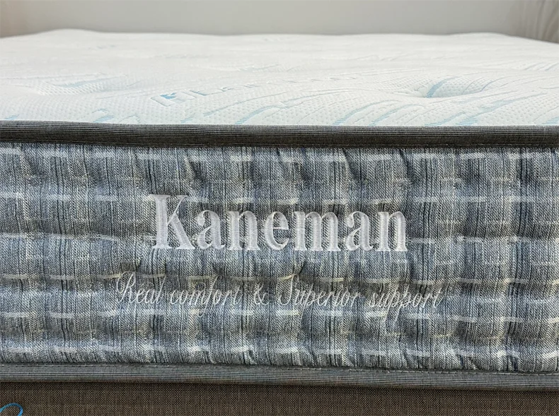 Kaneman mattress to Canada Zero Anti-dumping Duties good price colchon eco-friendly bamboo fabric pocket spring mattress vacuum