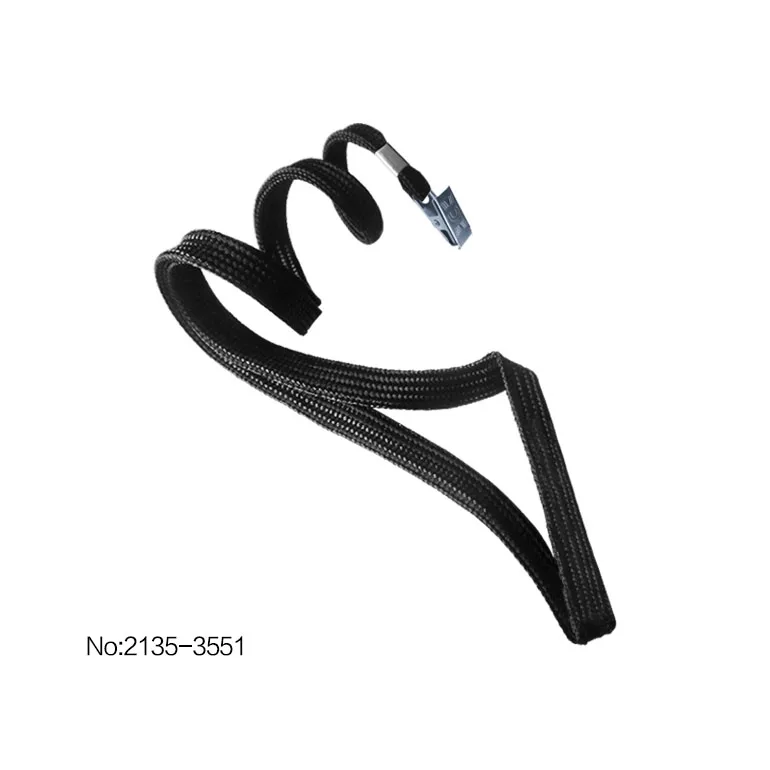 2135-3551 10 мм (3/8 дюйма) плоский плетеный полипропиленовый шнурок с зажимом Bulldog и металлической обжимной отделкой