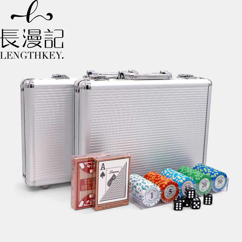 Горячая Распродажа 2022, 100-500, чип для казино, в стиле Техасского холдема, чип для покера, алюминиевый чехол для переноски