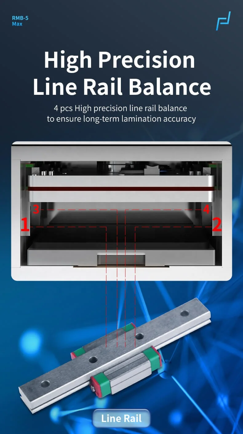 FORWARD NEW RMB-5 Max OCA Vacuum Lamination Machine Auto Pressure Adjustment For i phone Huawei Samsung LCD Screen Replacement