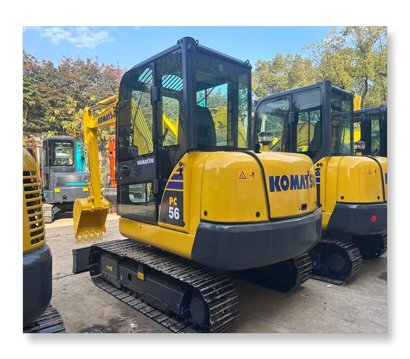 Экскаватор Komatsu PC56 PC56-7 мини б/у экскаватор 5 тонн гусеничный pc 56 для продажи
