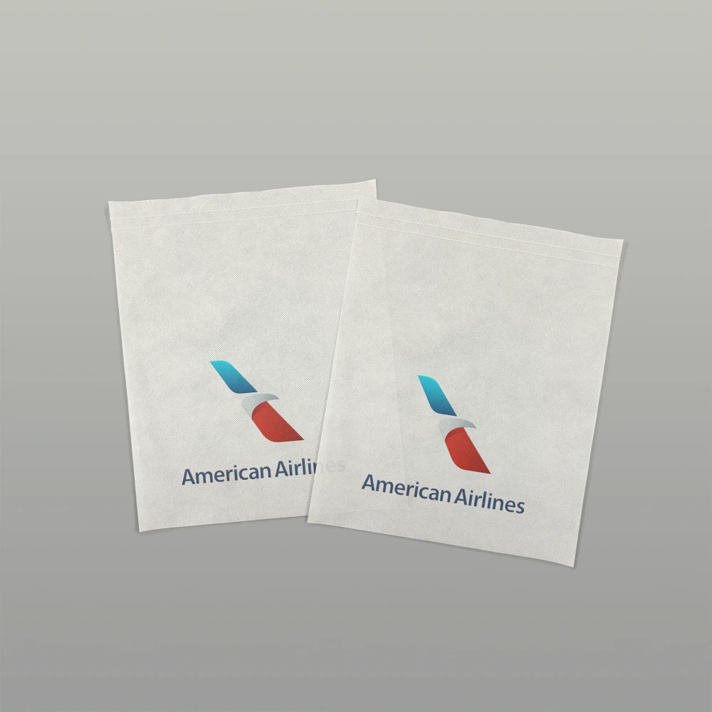 
Printed Non Woven Fabric Disposable Airline Seat Headrest Cover 