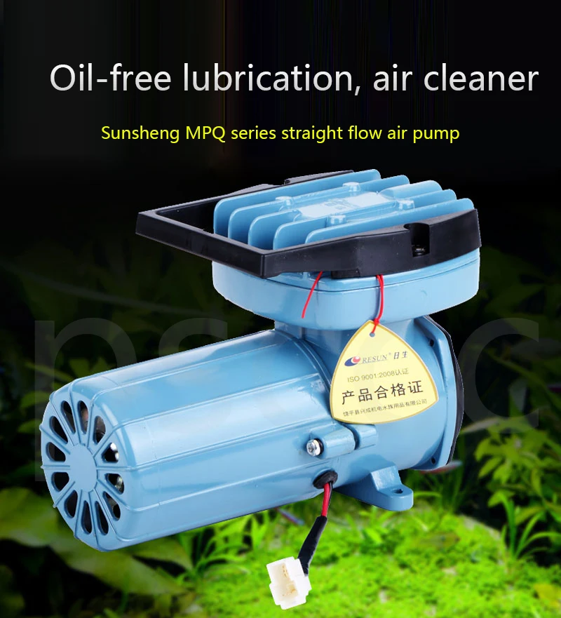 18W RESUN MPQ-902 Aquarium Fish Tank DC 12V Air Pump Portable Aquaculture Air Compressor Oxygen Aerator Pump 38L/min