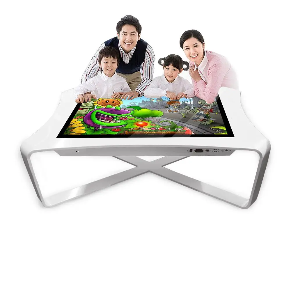 43 inch 4k screen interactive multi touch table for game/restaurant all in one touch table