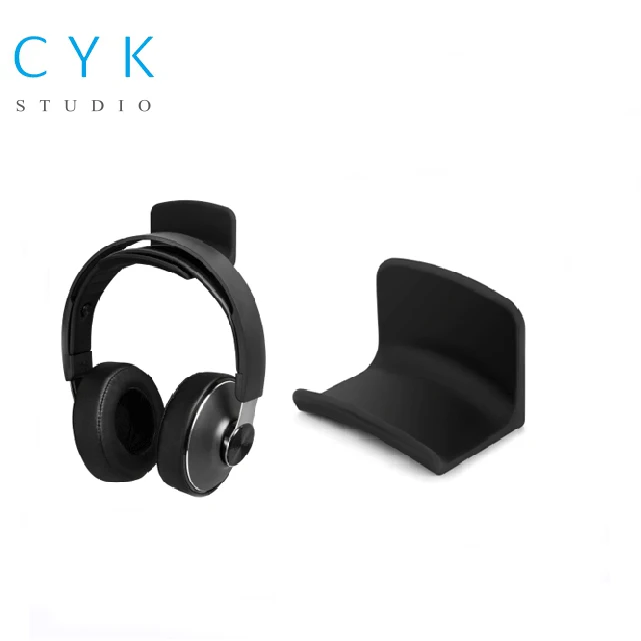 Attach on smooth surface wall adhesive desk organizer headphone  duckbill hanger stand holder