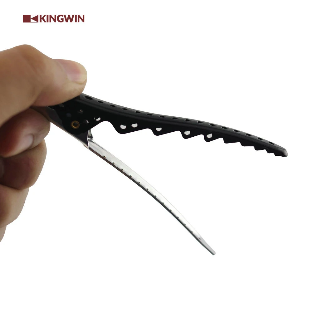 Factory Wholesale beauty salon Pack of 6 Aluminum Barber Hair Clip