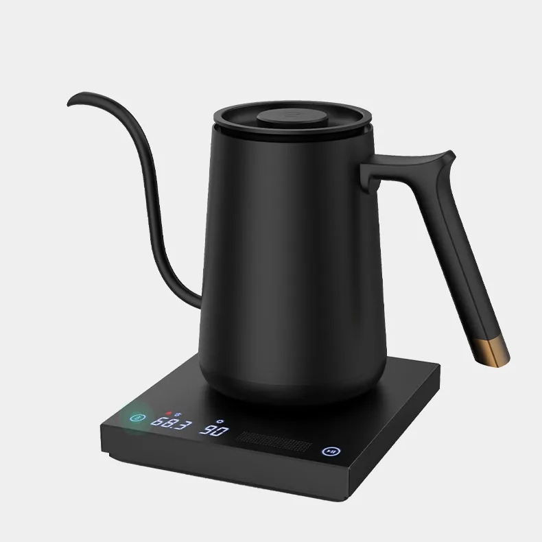 Прямая продажа с фабрики, чайник для кофе, гусиная шея, нержавеющая сталь, деревянная ручка, чайник для кофе