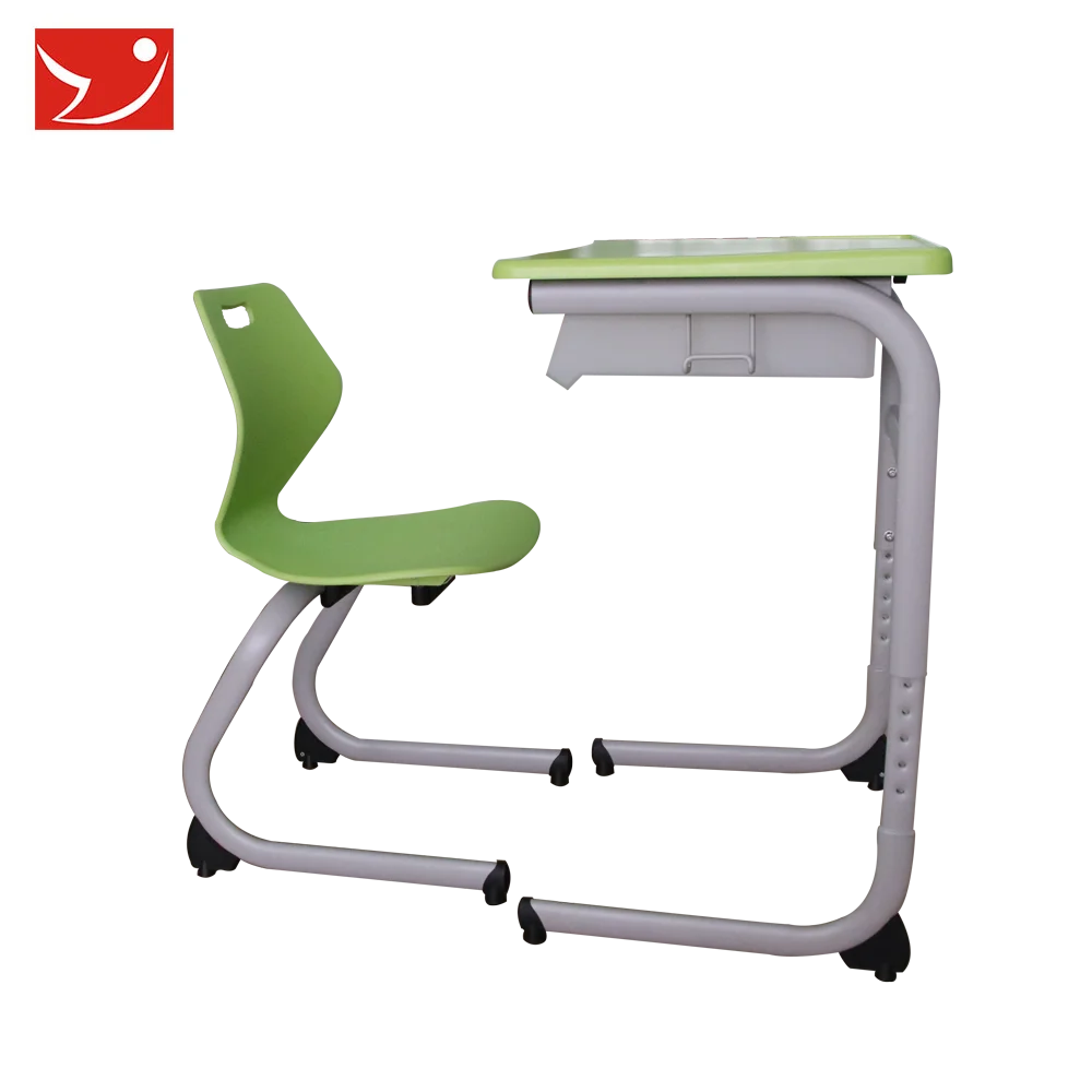 
New arrival Comfortable school ergonomic plastic desk and chairs 