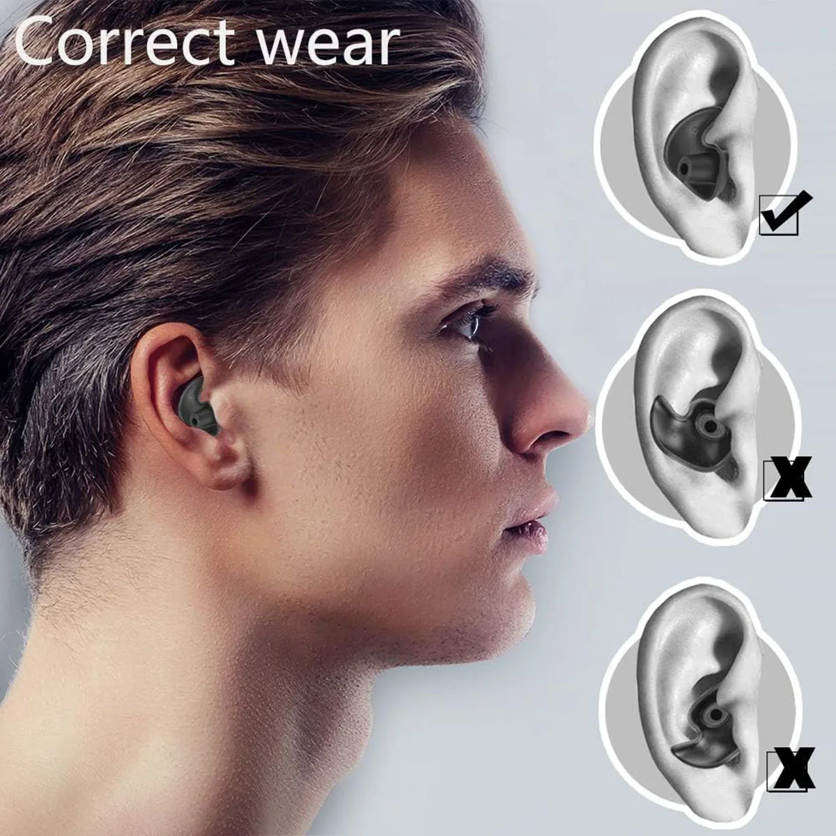 Perfect Bathing Partner Reusable Silicone Swim Earplugs Diving in Ear earbud Silicone Ear Plugs