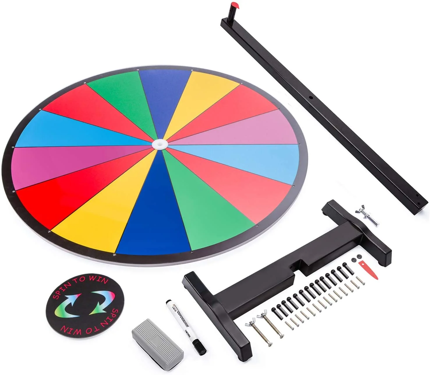 Custom Advertising Lucky Display Casino Roulette Wheel Dry Erase Color 12 Inch Casino Prize Wheels