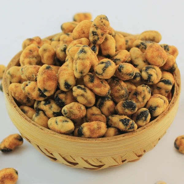 Super crunchy roasted BBQ black edamame  snacks