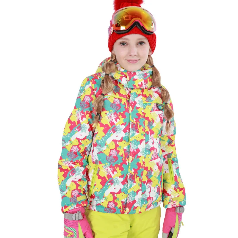 
Fashion Children Winter Windproof Waterproof Kids Warm Ski Jacket Coat 