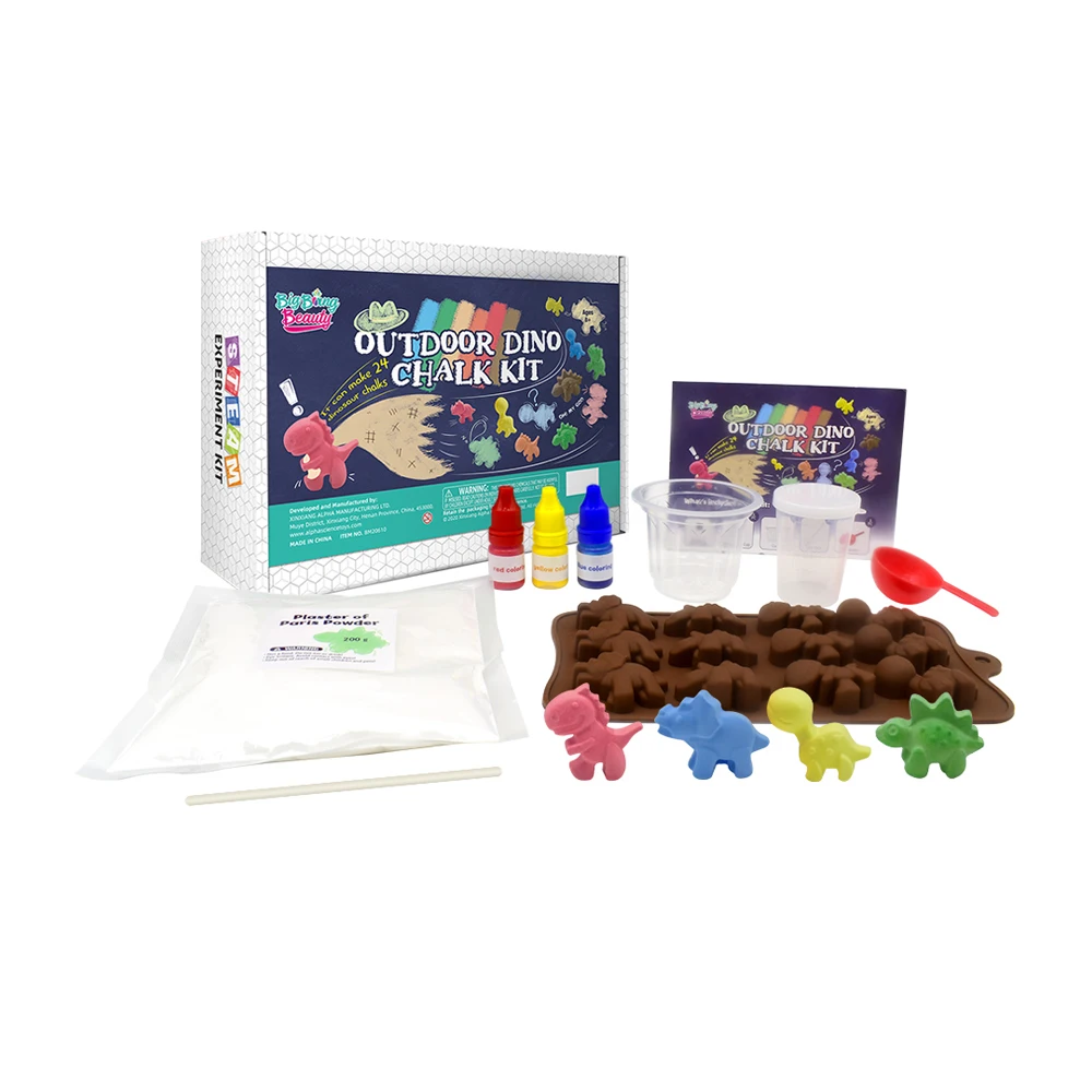 BIG BANG BEAUTY HOT STEM Preschool Educational Toys Outside Toys Gift for Kid Make Your Dinosaur Shape Chalk Kit
