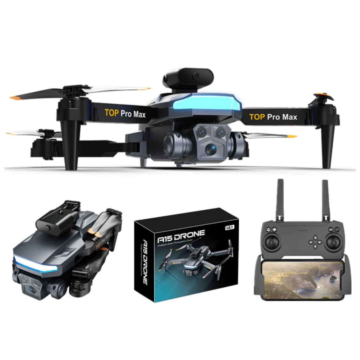 Custom beginner drone four side obstacle avoidance indoor hover optical flow drone with 8k camera dual rc drones