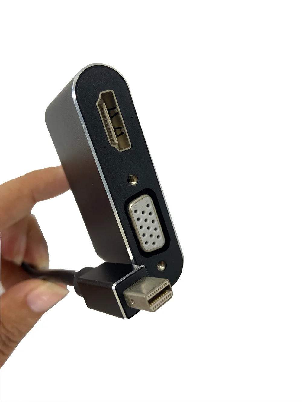 Мини-адаптер DisplayPort для HDMI VGA 2 адаптера в 1 Мини DP конвертер совместим с компьютером