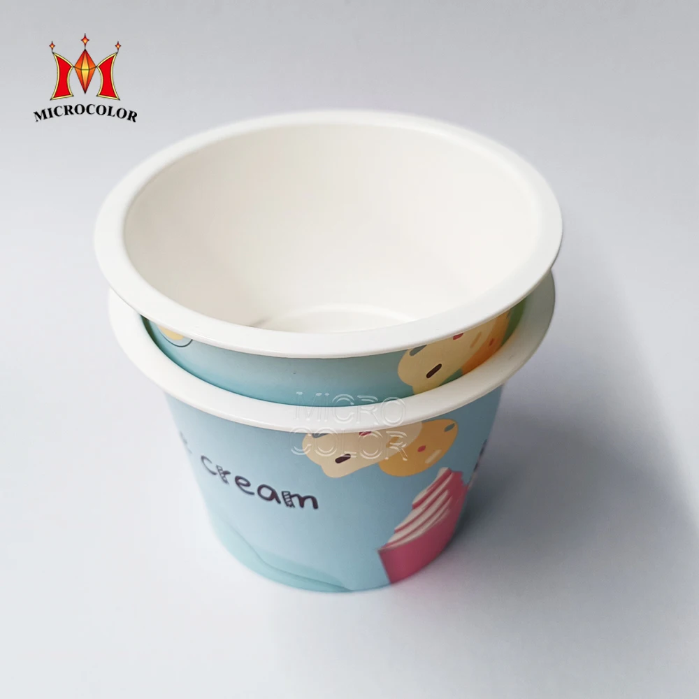 wholesale custom biodegradable eco friendly food grade ice cream paper cup