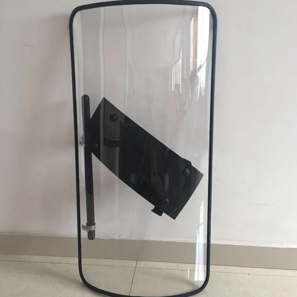 1100*600*4mm transparent anti riot shields with rubber cover