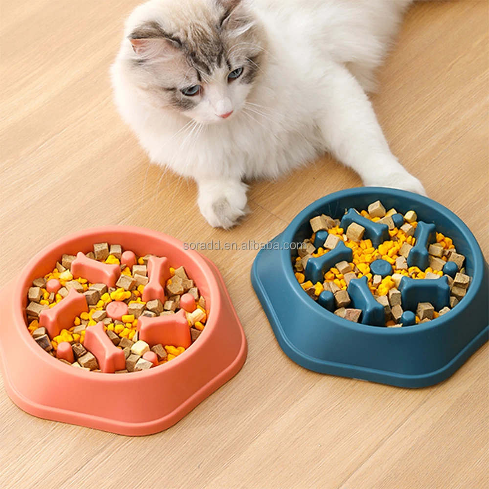 Hot Sales Non Slip Anti Gulping Anti-Choking Puzzle Maze Healthy Eating Stop Bloat Pet Dog Food Feeding Slow Feeder Bowl Dishes