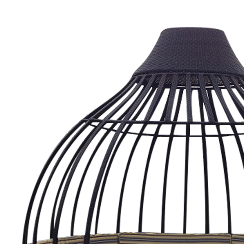 Modern Garden Line Waterproof Round Cast Aluminum Hotel Poolside Outdoor Rattan Daybed