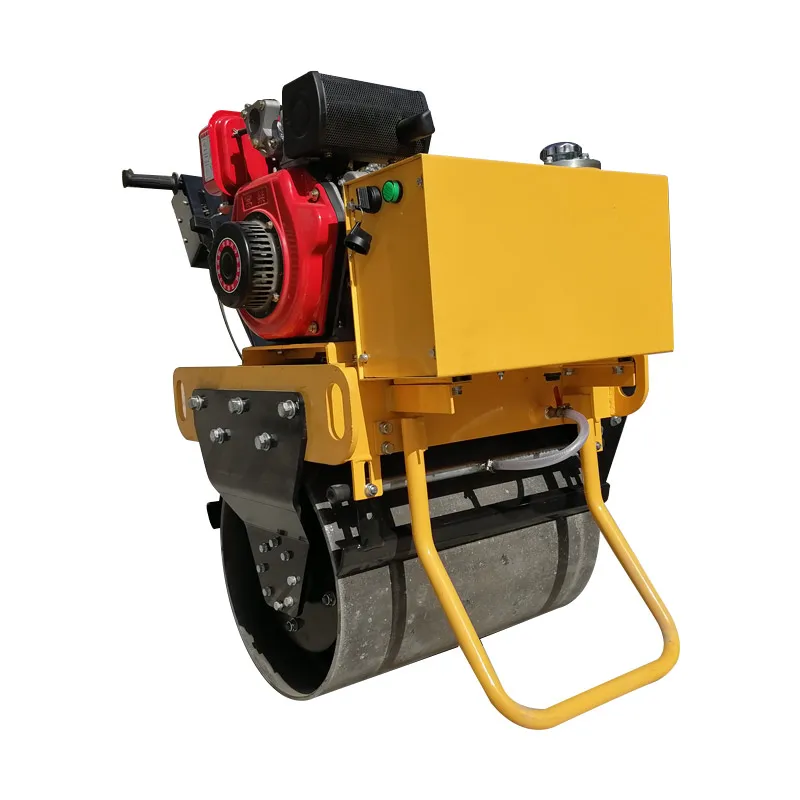 CAHNGCHAI Diesel Small Hand-held Road Roller Single Drum Manual Road Roller Walk Behind Vibratory Roller For Sale