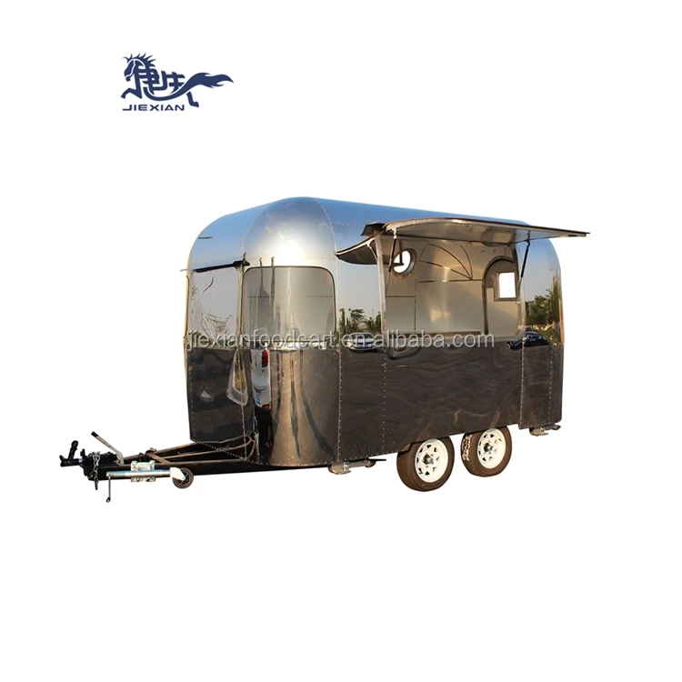 JX-BT350SS китайская фабрика изготовленный на заказ дизайн airstream прицеп-продуктовый фургон прицепы для