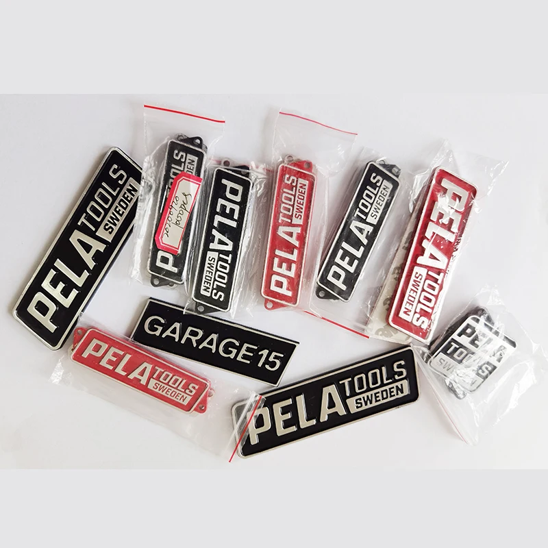 Factory Free Sample Customized Label Logo Aluminum Plate Metal Machine Nameplate Label Logo Metal Label Clothing