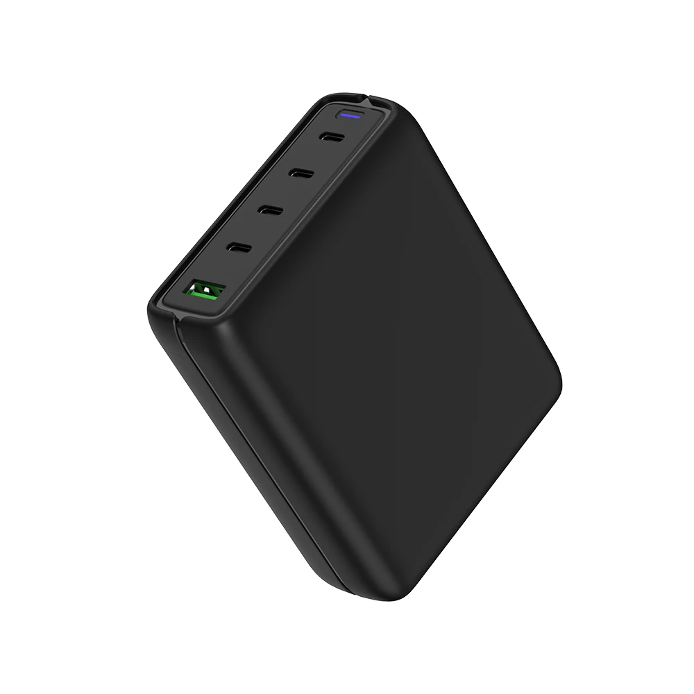 High Power GaN 240W 5 Ports Desktop Charger Multifunction PD QC3.0 Fast Charging USB C PD GaN Charger